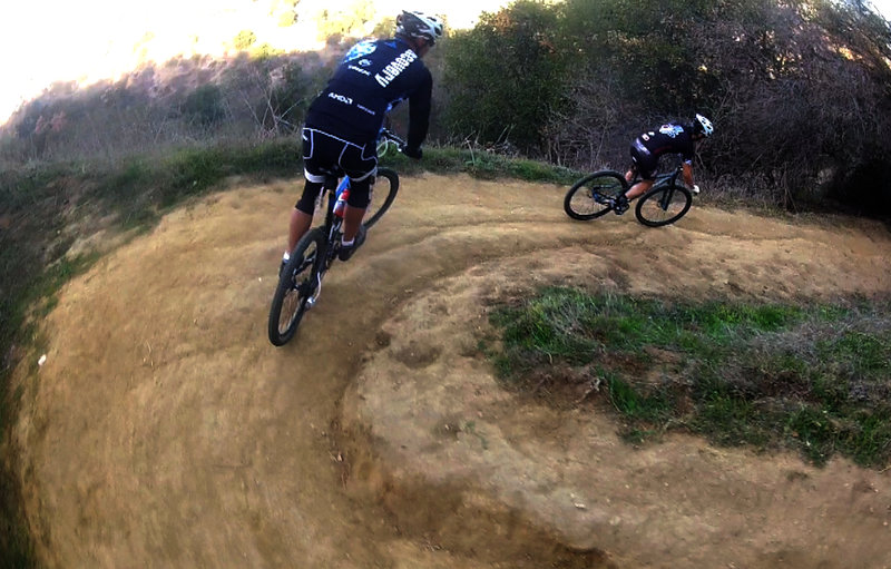 The first of many clean switchbacks, this descent is beautiful and thrilling.