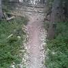 The BIG drop at the very end of Mulligan's at the Brushy Creek Regional Trail System