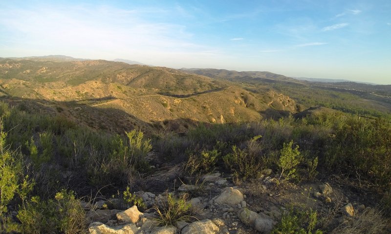 From the view point, looking east at Chutes Ridgeline in the distance.
