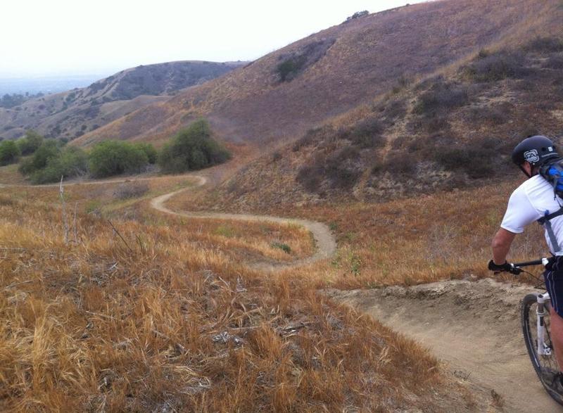 The drop-in at Cow Trail