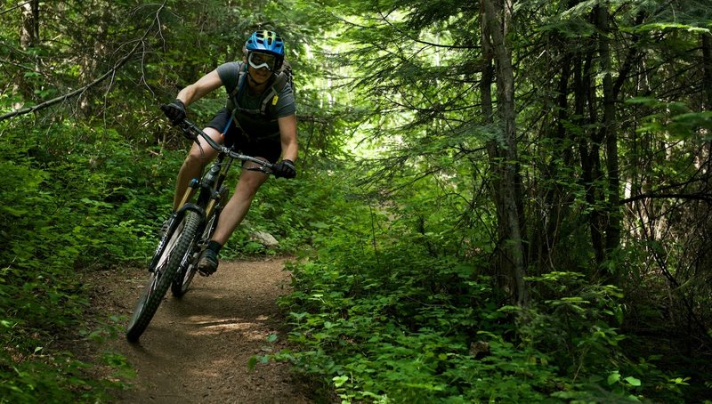 Early season ride at Mt. Spokane.