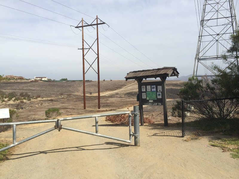 Parking and trailhead.