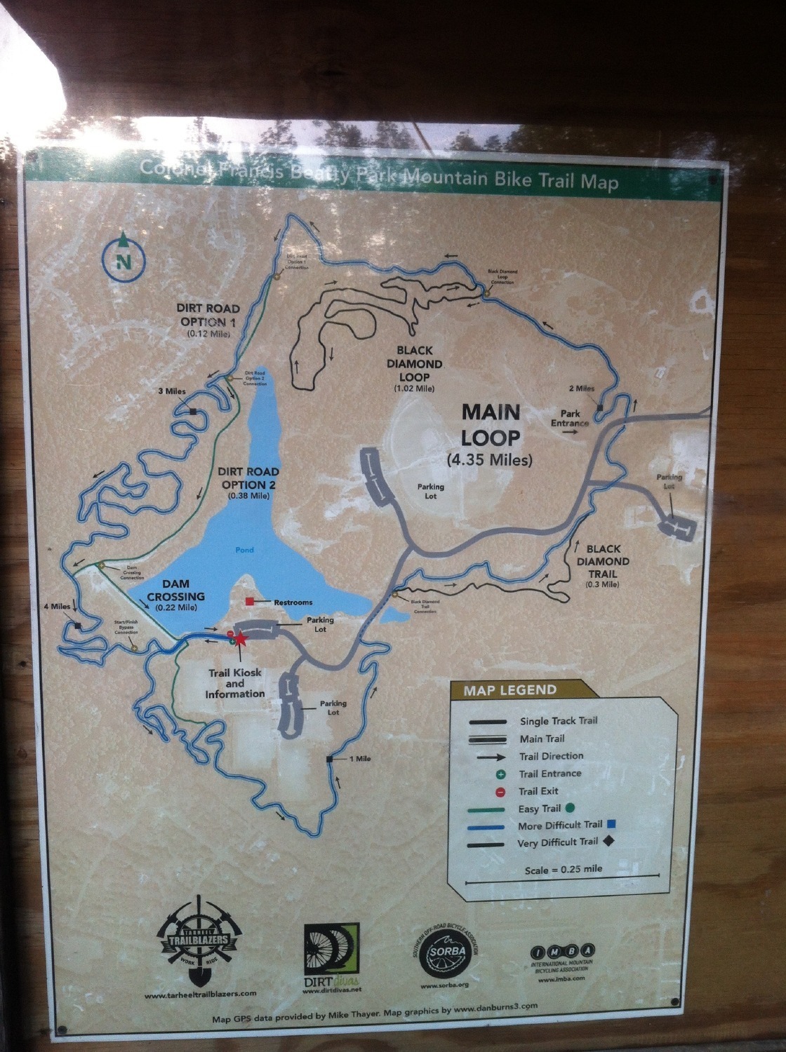 Map Of The Trails In Colonel Francis Beatty Park