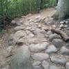 Uphill rock garden