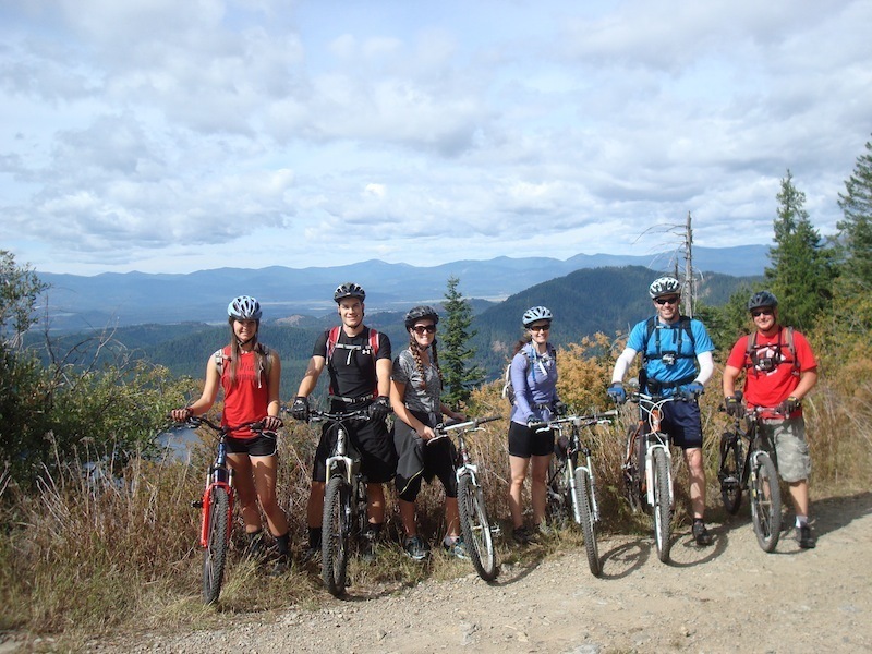 Group Photo from Forest Road 3215- Looking out over Bead Lake and the ...