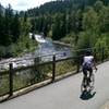 Bikers and fly-fishing-folks enjoy this stretch of the Eagle River