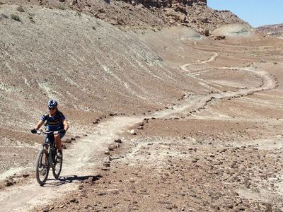 Klondike Bluff Beginner Loop Mountain Bike Trail, Moab, Utah