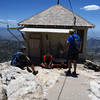 A short walk from the Y before you start climbing, you can see an old but still-in-use fire lookout station.