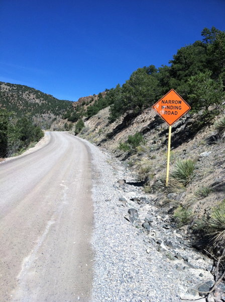 This sign sums up the grind up to Cottonwood Trail