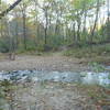 1st creek cossing on Kelley Branch mountain bike trail