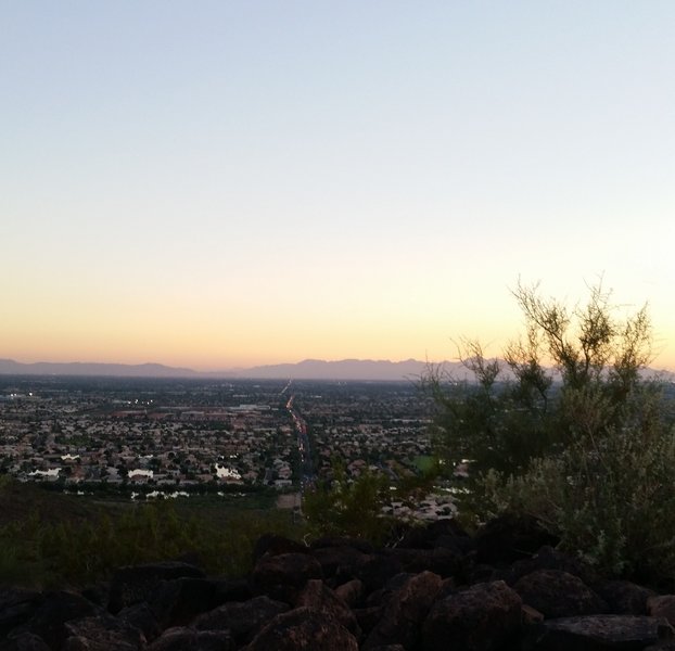 North Phoenix lookout from Cholla Loop (H3)