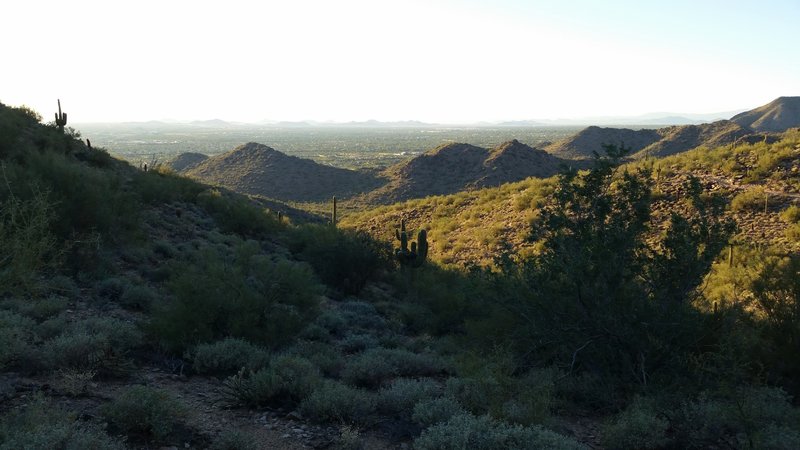 Gateway Saddle Loop trail view of North Scottsdale