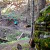 Descending the eastern most trail on Feather Creek Loop