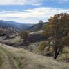 Looking back down Long Canyon toward Berryessa.