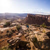 Captain Ahab has some amazing views west towards Canyonlands.