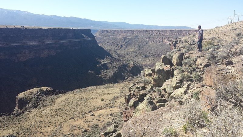 Over looking gorge from the West Rim Trail