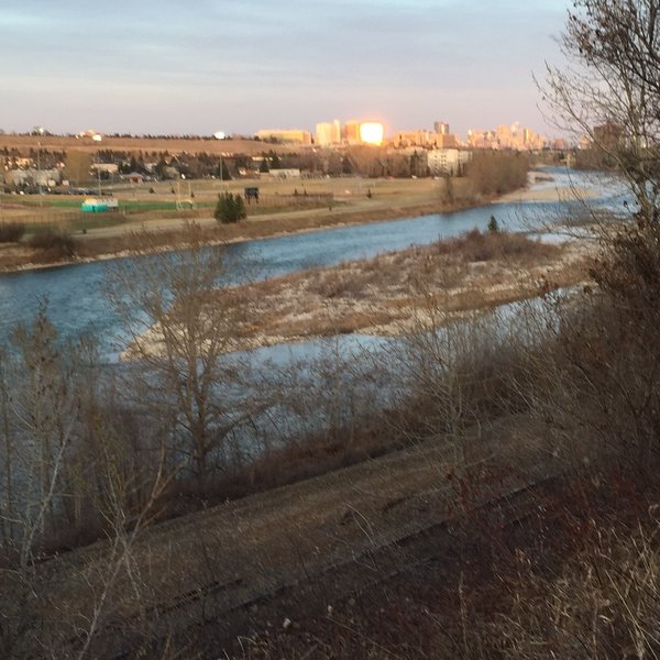 View of the Bow River looking east