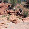 Reaching the end of the original Golden Open Space Trail.