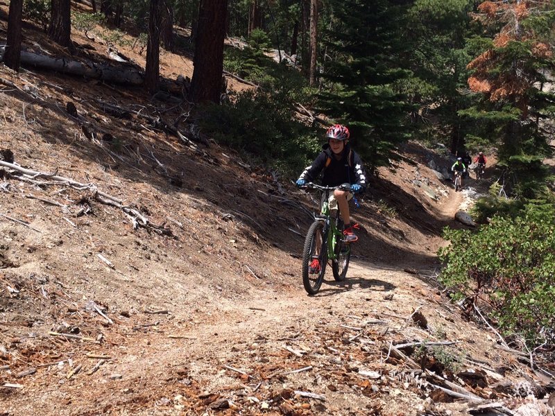 Enjoying the descent from Clear Creek back to Jacks Valley.