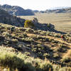 The backside of The Ridge trail descends through a series of fun and fast turns.
