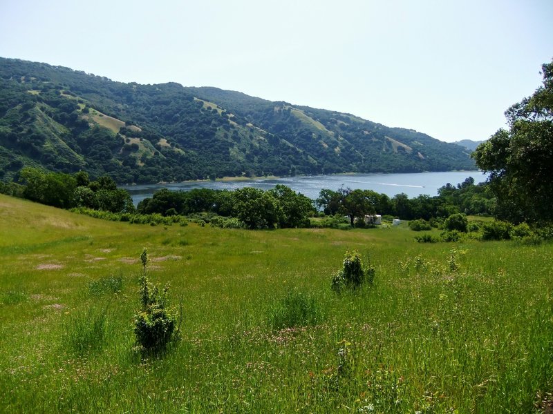 The view towards Coyote Lake.