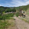 Great view of the back side of Park City from the end of John's Trail headed down towards Mid Mountain/CMG.