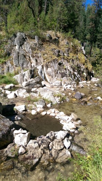 A nice hot springs on Dash Creek.