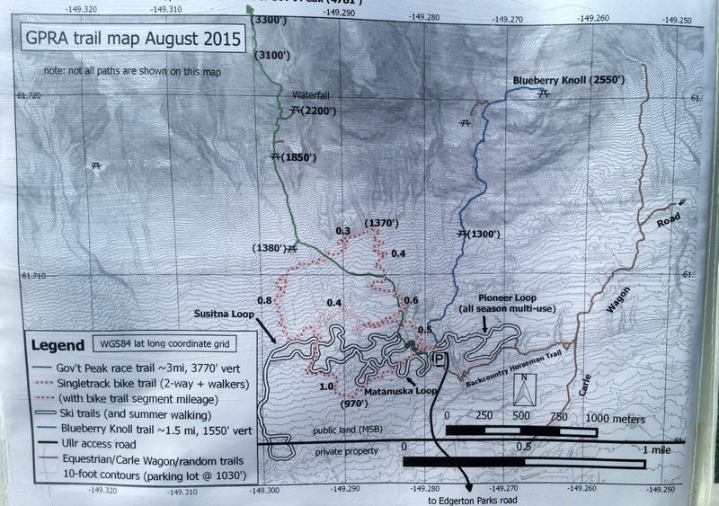 GPRA Singletrack Trail Map
