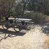 The Lake Natoma trail has many little turnouts and stub trails where the state park has placed picnic tables. A perfect place for a picnic with the kids! Always a beautiful view too.