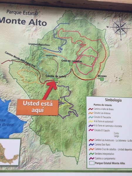 Trail System Map - This map appears at the only confusing junction on the trail.