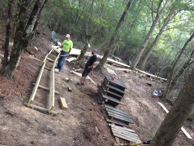 Soggy Bottom Getting A Completely New Bridge The Trail Crew Does It Again These Guys