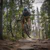 Benny K rock hopping the start of middle aspen.