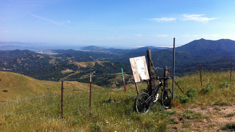 View from top of Loma Alta, looking south towards San Francisco.