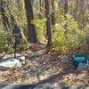 Entrance to The White Trail from the north parking lot.