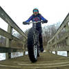 Winter bridge crossing on the Silver Lake Trail.