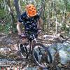 Crushing rock moves on the Massanutten ridge.
