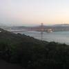 Golden Gate at dusk.