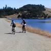Rolling across Bon Tempe Dam.