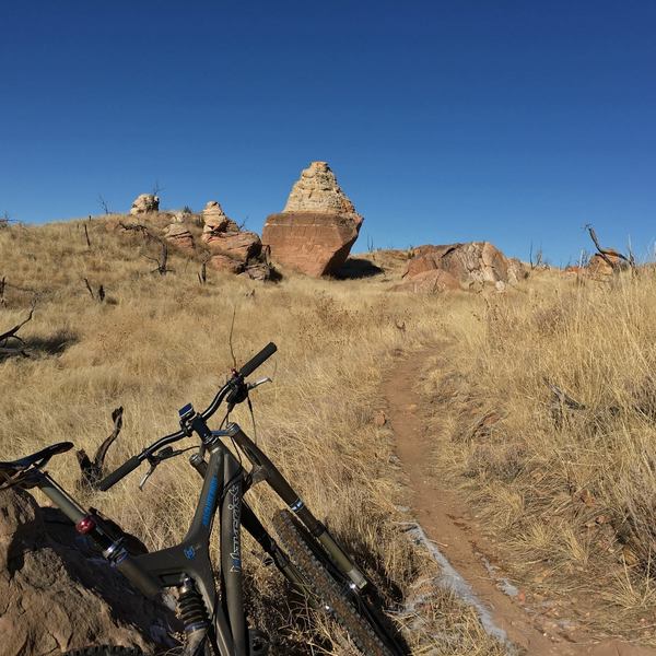 Some of the interesting rock formations along trail.