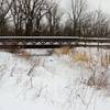 Bridge 4. Coffee Creek is frozen over.