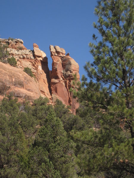 The Red Rock cliffs of Dominguez Canyon.