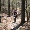 Coming up one of the switchbacks.