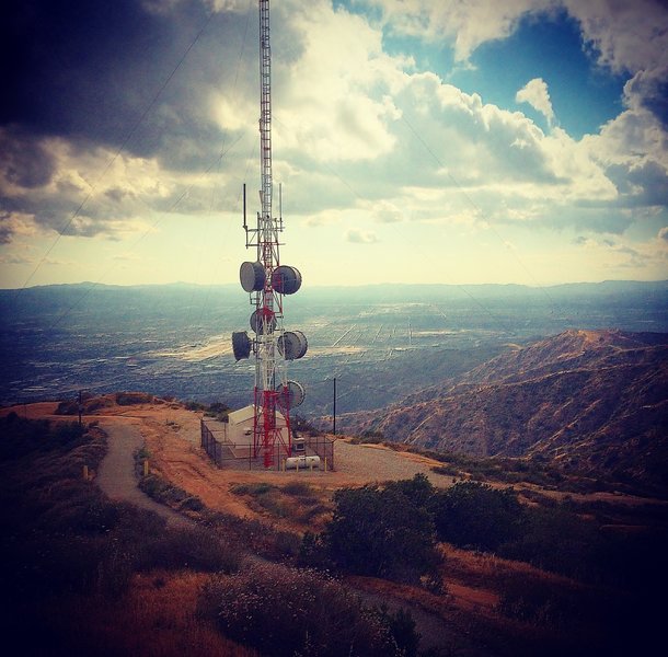 View from the top. Get ready for the singletrack DH!