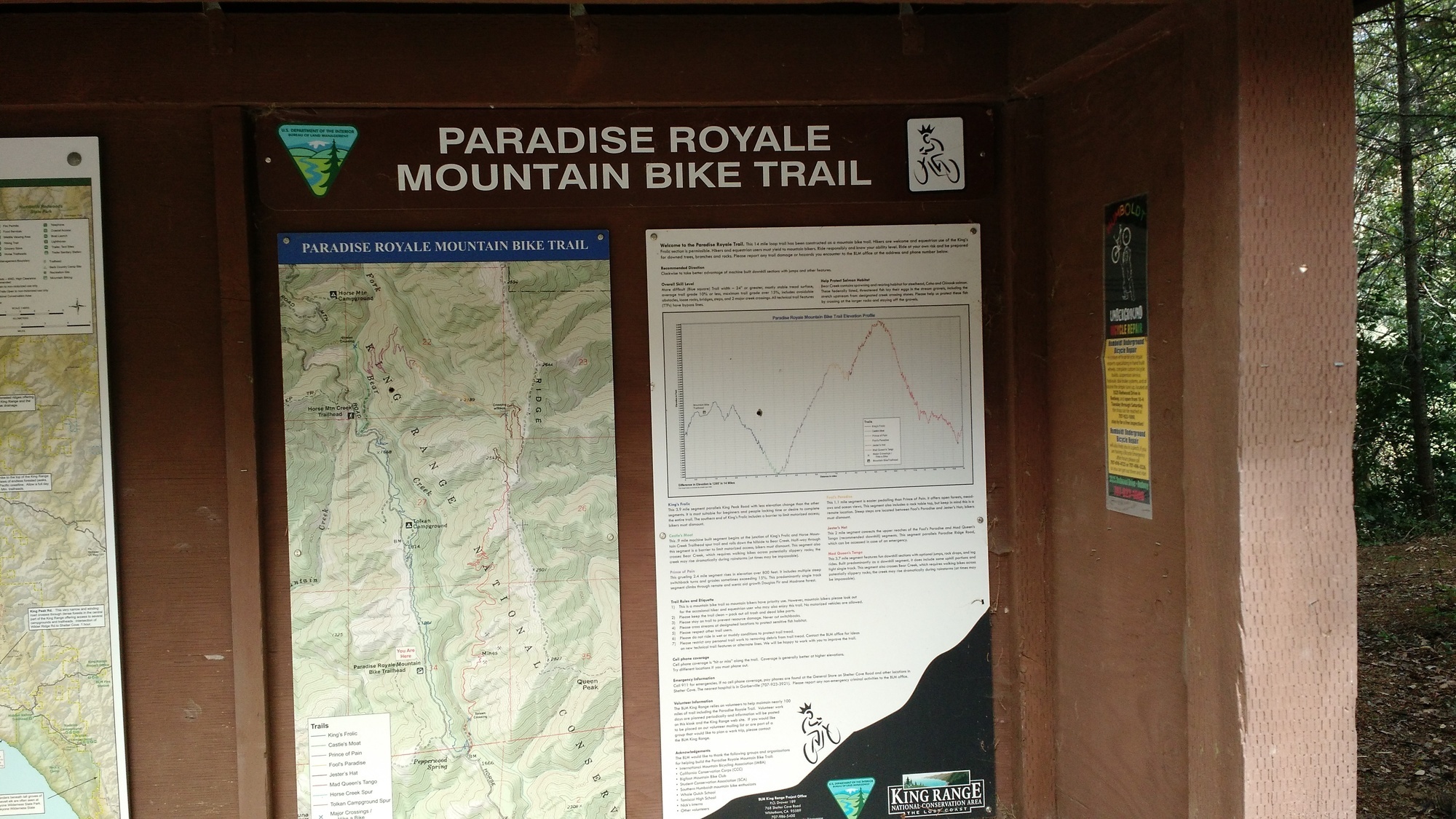 paradise royale mountain bike trail