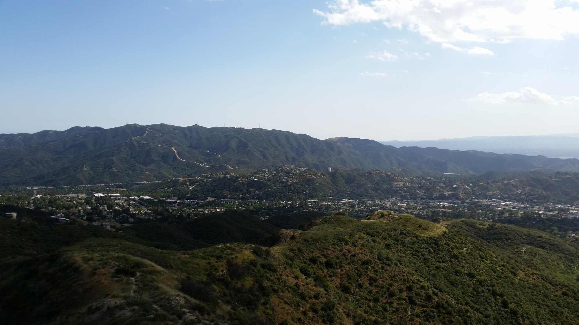 View of La CrescentaMontrose and SunlandTujunga from the lookout