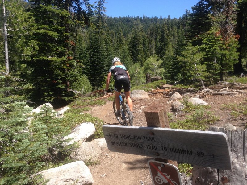 The bottom of OTB, start of a great climb!