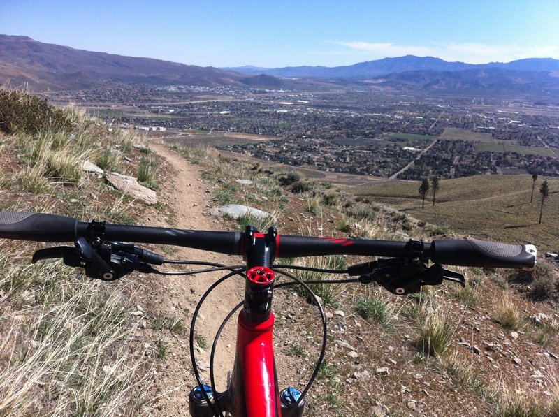 Vista overlooking beautiful Carson City, on the way back to Ash Canyon.