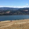 Climbing the syncline, overlooking the Columbia River.