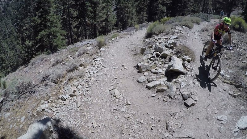 Rocky and dusty singletrack
