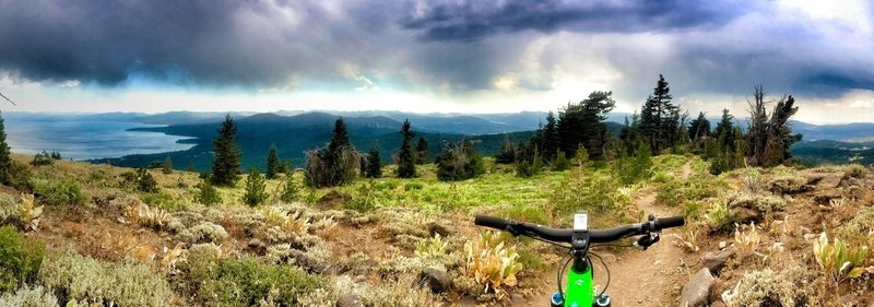 Great views spanning from Lake Tahoe to Donner Lake and all the way to Bocca Resevoir